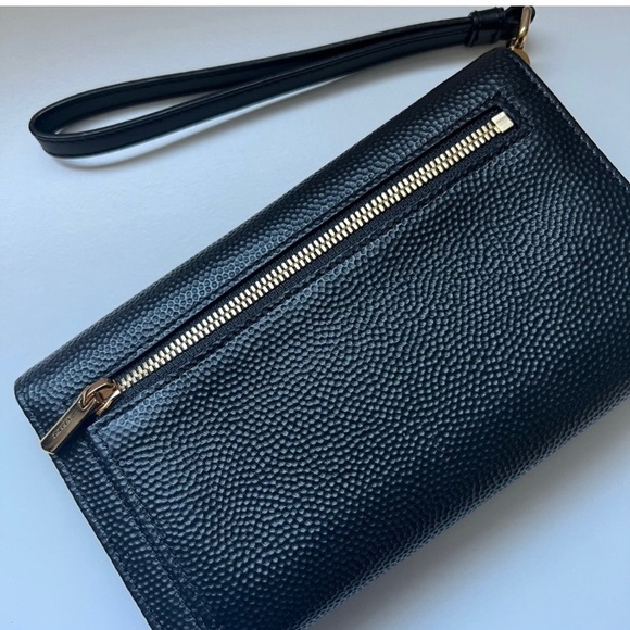 NWT Bally Lawrence black embossed wallet. - Picture 2 of 5